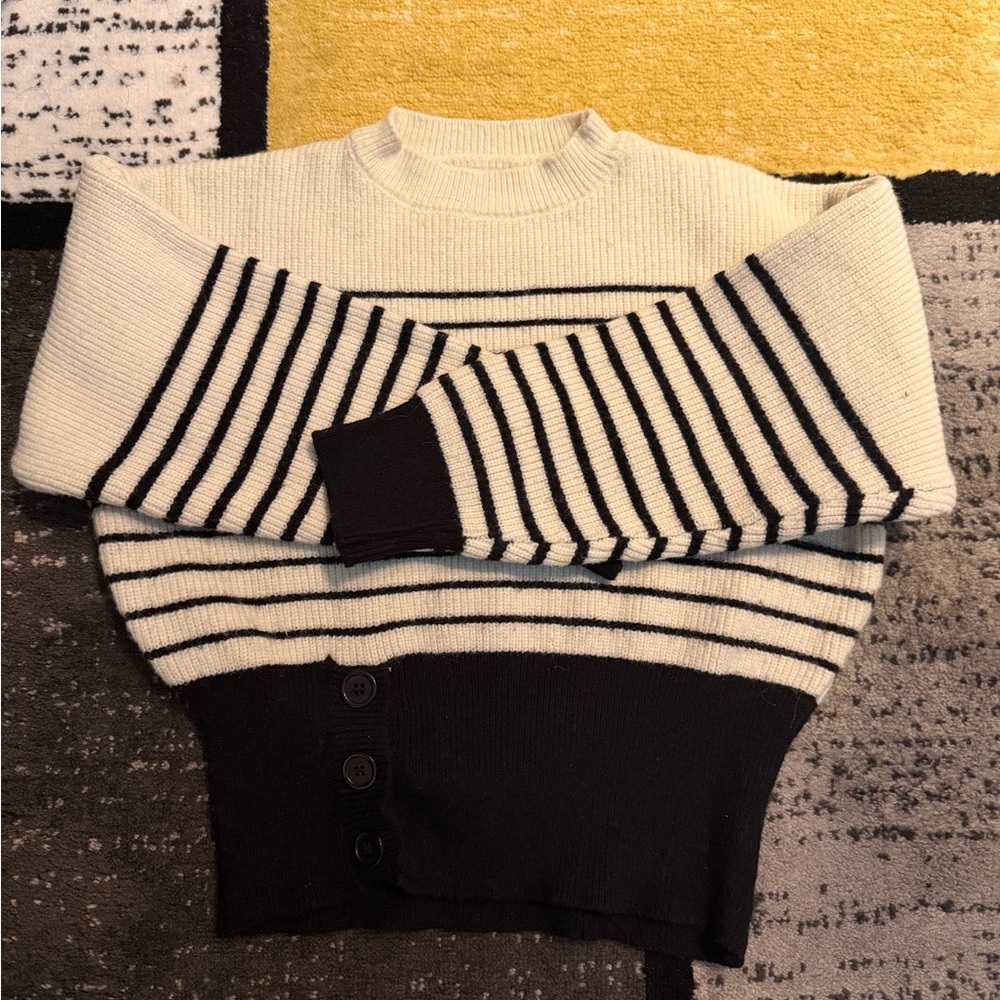 Striped Black and White Sweater